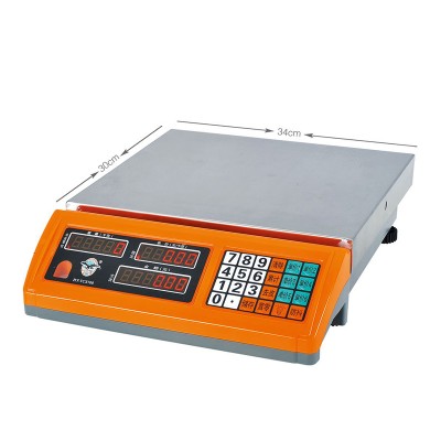 TCS-700 tcs Electronic Price Platform Scale 60kg Price Computing Scale with big plate